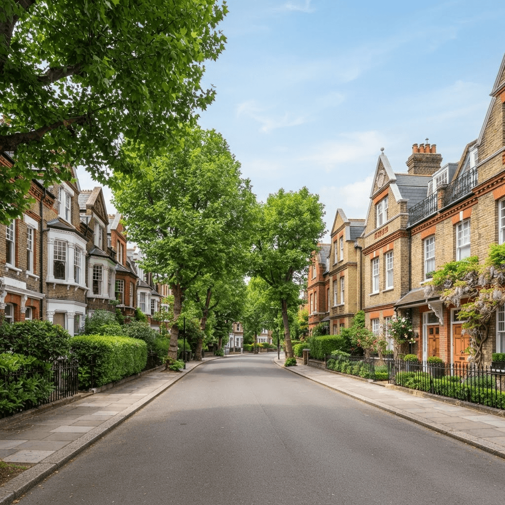 Period residential properties in Kew, London, suited to secondary glazing